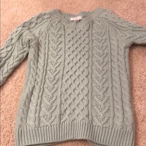 Chunky sweater mint blue